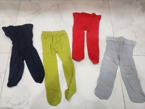4 Pairs of Girl's Tights/ Pantyhose
