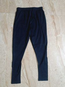 Navy Blue Cotton Leggings