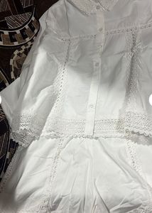 Elegant White Lace co-ordset