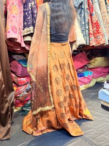 Elegant Orange Lehenga Choli
