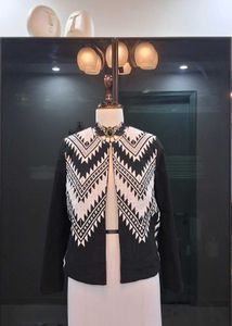 Black &amp; White Embellished Jacket