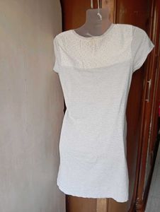 M&amp;S Striped Henley T-Shirt Dress
