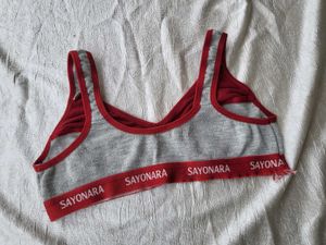 Price Drop! Sayonara Red &amp; Grey Sports Bra