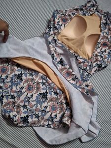 Boho Floral Halter Dress