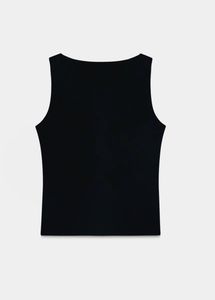 Seamless Black Tank Top