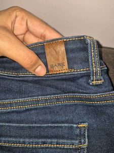 Classic Blue Denim Wide Leg Jeans