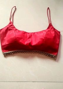 Red Spaghetti Strap Blouse