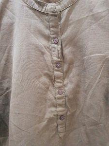 STOP olive Green Straight Kurta (WOMEN'S)