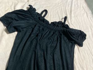Black Off-Shoulder Top
