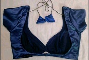 deep neck blouse non padded