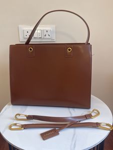 Miraggio Brown Leather Tote Bag