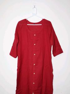 Stylish Red cotton Kurta