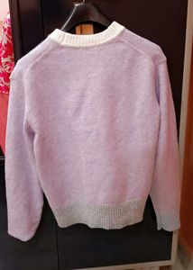 Lavender Knit Pullover Sweater for girls