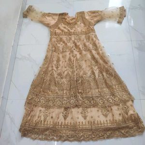 Designer Golden Embellished  ethenic gown
