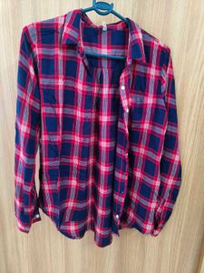 BARE DENIM Plaid Rayon Shirt