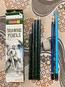 Camlin sketching Pencils Set and permanent marker