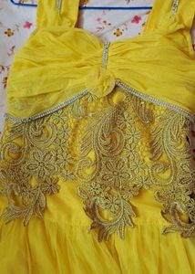 Vibrant Yellow gown