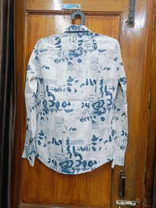 🇳🇿💫🔥 Abstract Print Button-Down Shirt