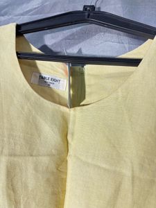 Simple Yellow Sleeveless Dress