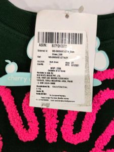 cherry crumble Boys Cotton Crew Neck Sweatshirt