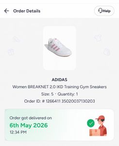 Adidas White & Pink Sneakers