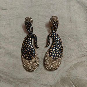 Designer paisley earrings