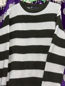 H&amp;M Striped Knit Sweater