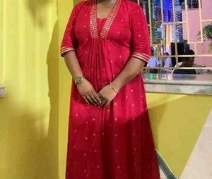 Elegant Black Kurta with White Dots