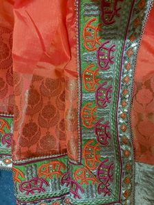 Wedding Wear Saree With Stiched Blouse  Heavy Sare