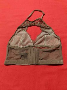 Victoria's Secret Lace Longline Halter Bralette
