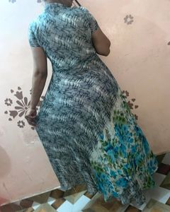 Classy One Piece Printed Long Dress/Gown For Women