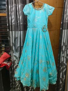 Light Blue Floral Dress
