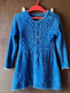 Blue Fuzzy Dress