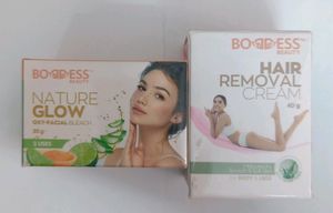 Avon Combo Herbal Hair Removal Cream&amp;Facial Bleach