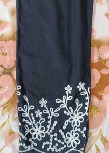 Black Embroidered Co-ord