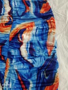 Stylish Blue One-Shoulder Dress
