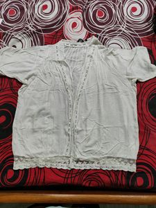 Women Rayon Shrug With Lace