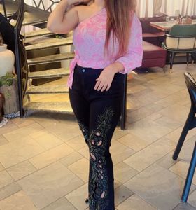 Embellished Flare Jeans