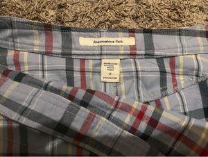 y2k Abercrombie &amp; Fitch Plaid Mini Skirt