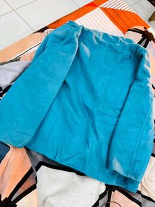 Teal Button-Down Jacket