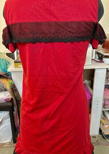 pretty and sexy Nightgown with lace trim
