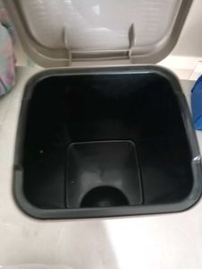 Woven-Style Pedal Trash Can