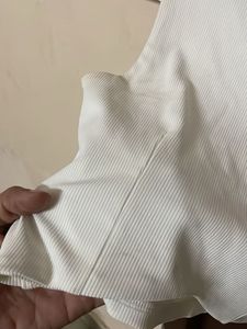Ribbed White T-Shirt