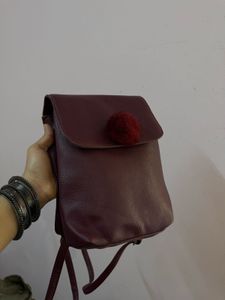 Burgundy cute Backpack