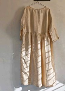 Elegant Cream Kurta set with Dupatta