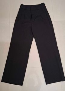 Classic Black Wide-Leg Trousers