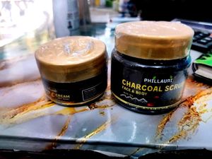 Combo Of Vitamin C Brightening Ream And Face Scrub