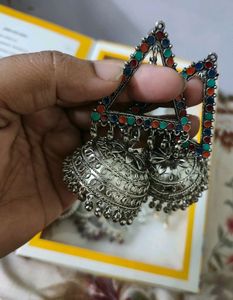 Oxidised Heavy Jhumka