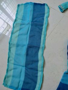 barbie doll outfits Blue Striped Kurta Set with Pa