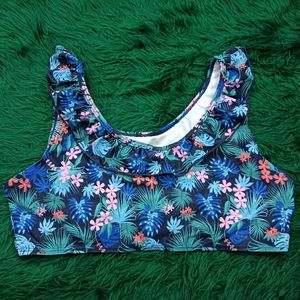 Floral Ruffled🆕🎁 Bikini Top